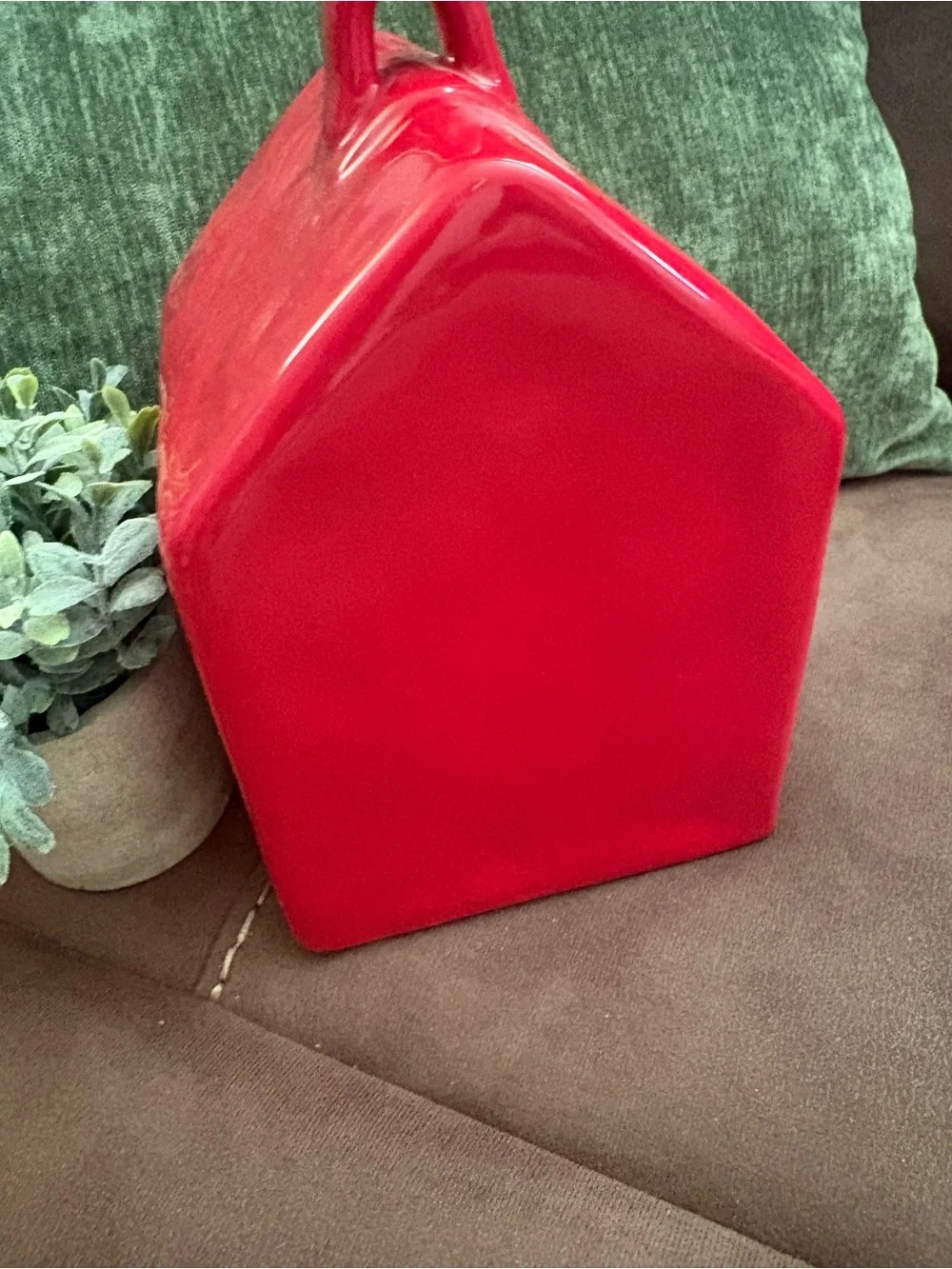 Gorgeous Rae Dunn Red LOVE Ceramic House Lantern/Bird House